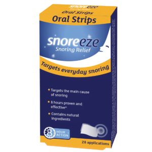 Anti snore oral strips target the main cause of snoring